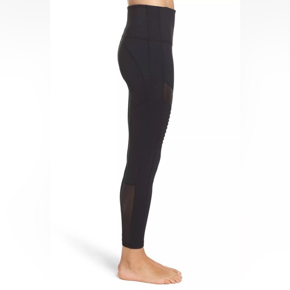 Zella Autumn High Waist Moto Ankle Leggings - Black - Small - Picture 3 of 10